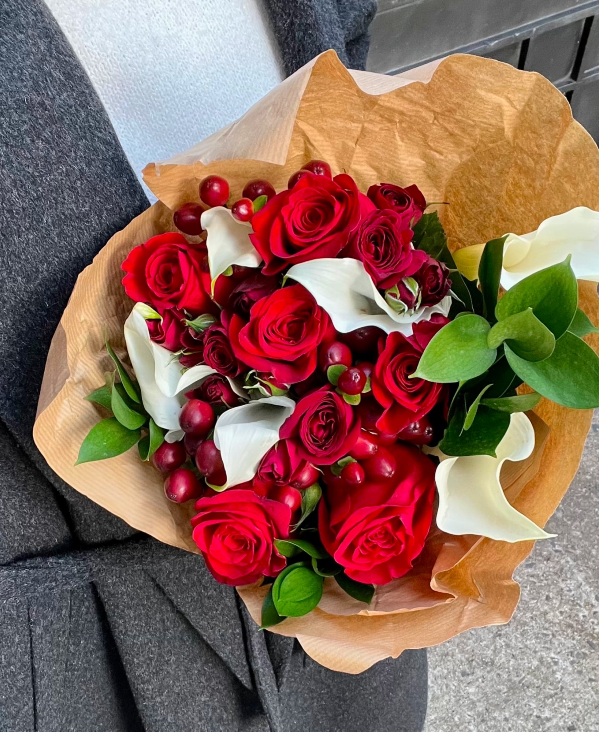 UrbanStems Holiday The Merry Fresh Flower Bouquet