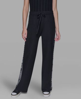 KARL LAGERFELD PARIS - Women's Logo Detail Pants