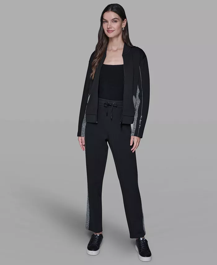 Women's Front Zip Bomber Jacket - thumbnail 4