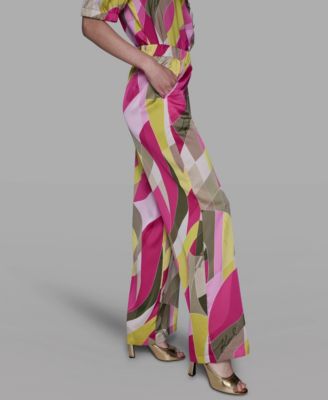 Women's Printed Pull-On Pants