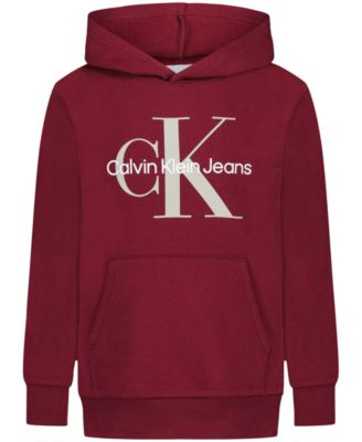 Calvin Klein - Boys 8-20 Old School Logo Pull-On Hoodie