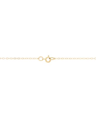 Children's Crucifix Cross Pendant Necklace in 14k Yellow Gold