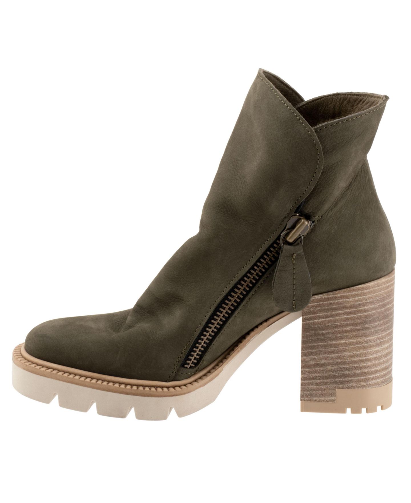 Женские ботинки Bueno Elliott Boot, цвет: Армейский зелёный нубуковый — фото 6