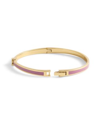 Gold-Tone Signature C Enamel Bangle Bracelet