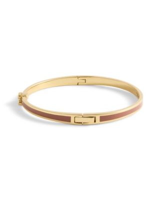 Gold-Tone Signature C Enamel Bangle Bracelet