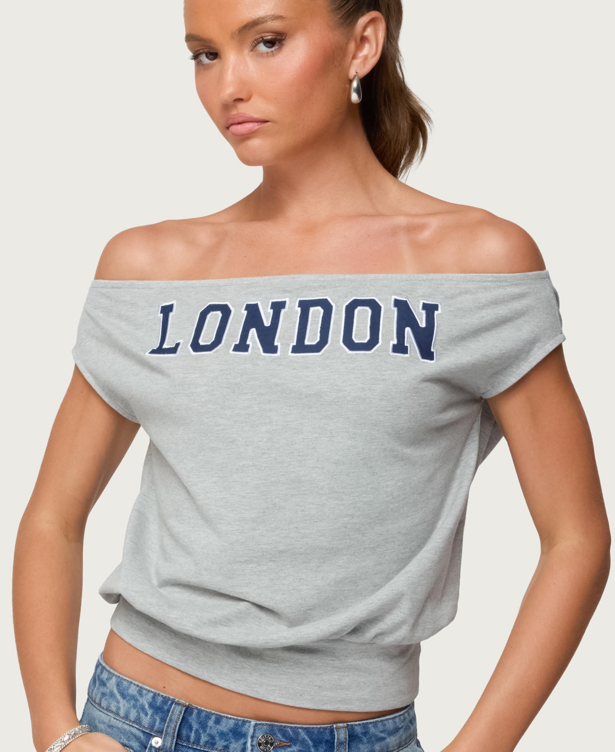 Edikted Women's So London Off Shoulder Top