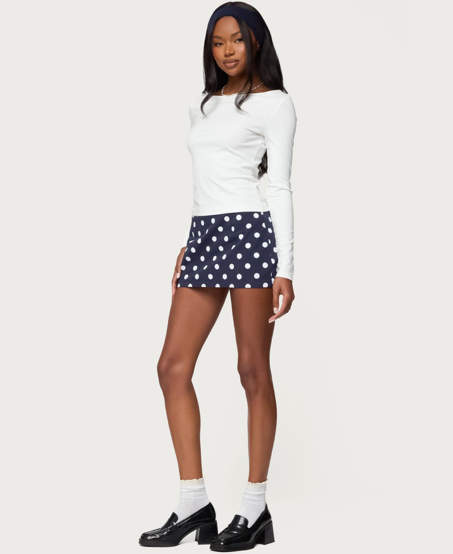 Women's Savi Boat Neck Long Sleeve Top