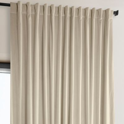 Extra Wide Signature Plush Velvet Hotel Blackout Curtain
