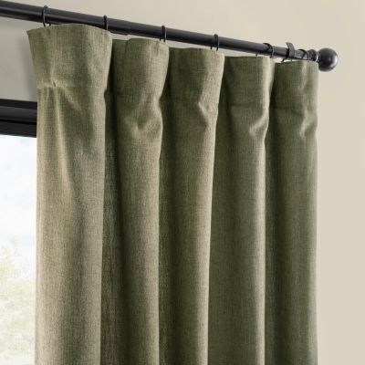 Simply Faux Linen Light Filtering Curtain Pair (2 Panels