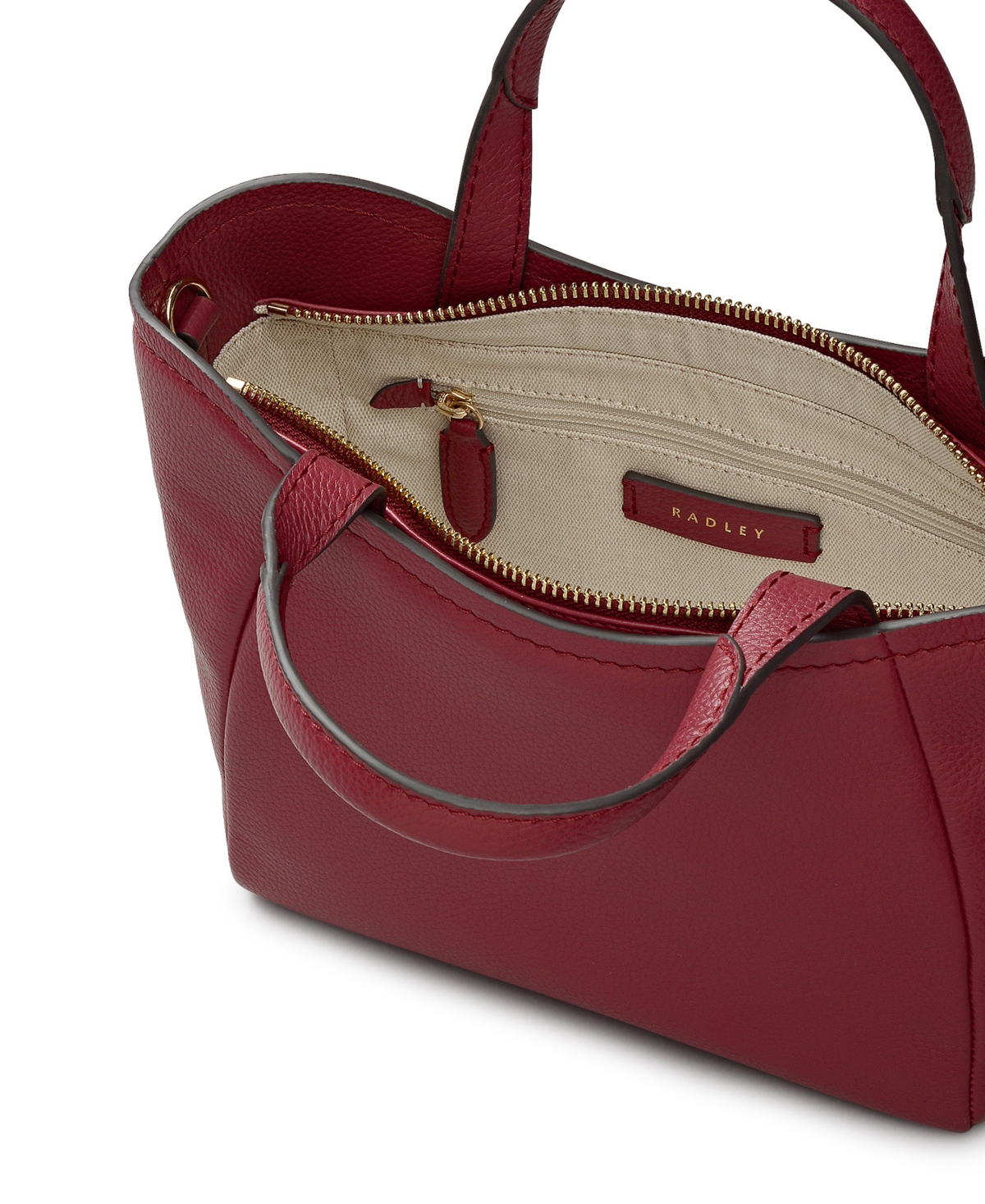 Radley London Muswell Lane Small Zip Top Grab Handbag In Red