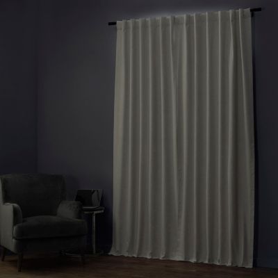 Extra Wide Performance Linen Hotel Blackout Curtain