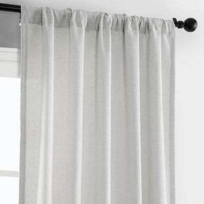 Simply Faux Linen Light Filtering Curtain Pair (2 Panels)