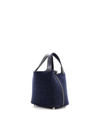 PM Picotin Lock Bag Felt with Leather