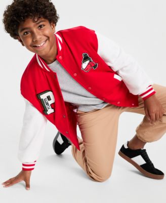 Epic Threads Little Big Boys Snoopy Varsity Jacket Thermal Long Sleeve Shirt Twill Joggers Macys Exclusive In Multi