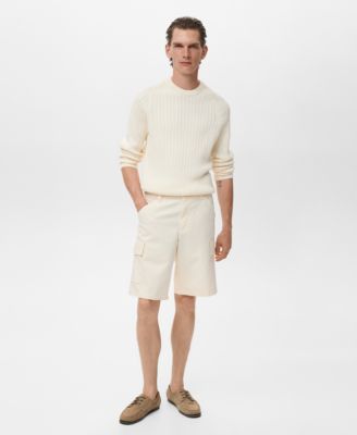 Men's Cotton Lyocell Cargo 10" Bermuda Shorts