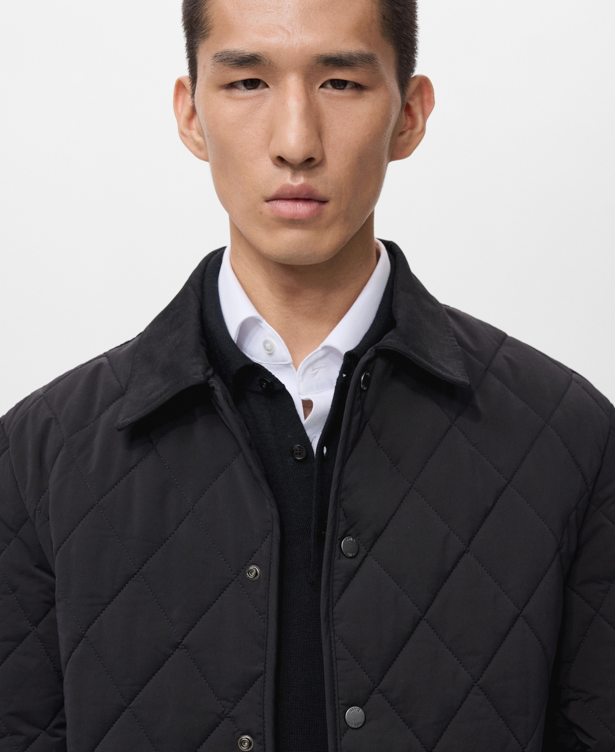 Mango Men's Quilted Water Repellent Jacket