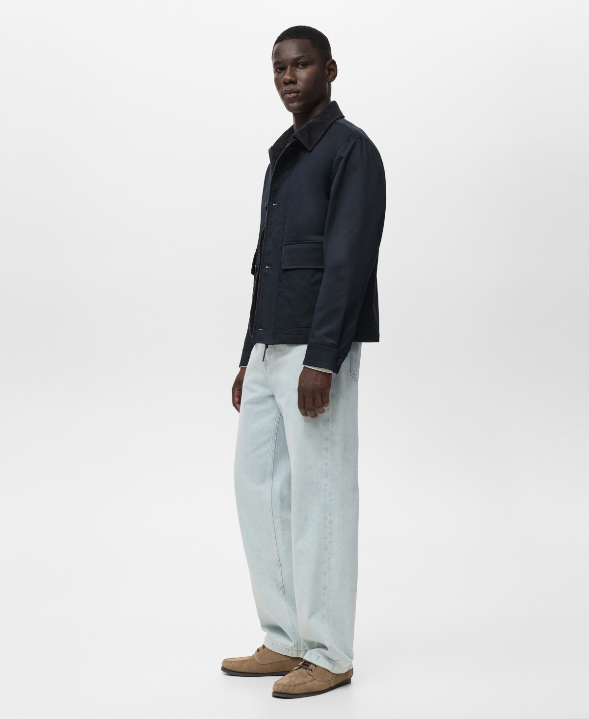 Mango Men's Pockets Water-Repellent Jacket