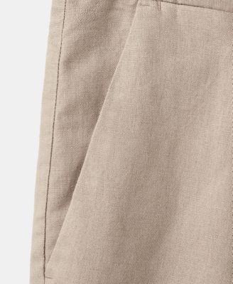 Men's Linen-Cotton Blend 9.29" Bermuda Shorts