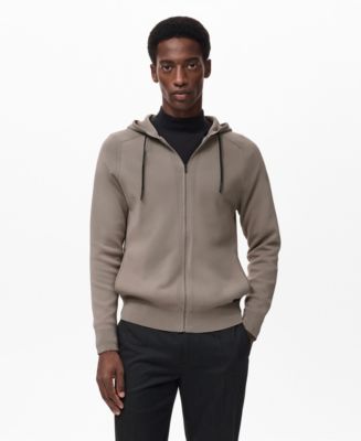 MANGO Men's Thermoregulating Zip-Up Sweatshirt - Macy's