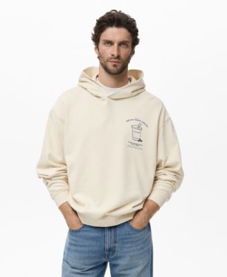 MANGO - Men's Graphic Hooded Sweatshirt