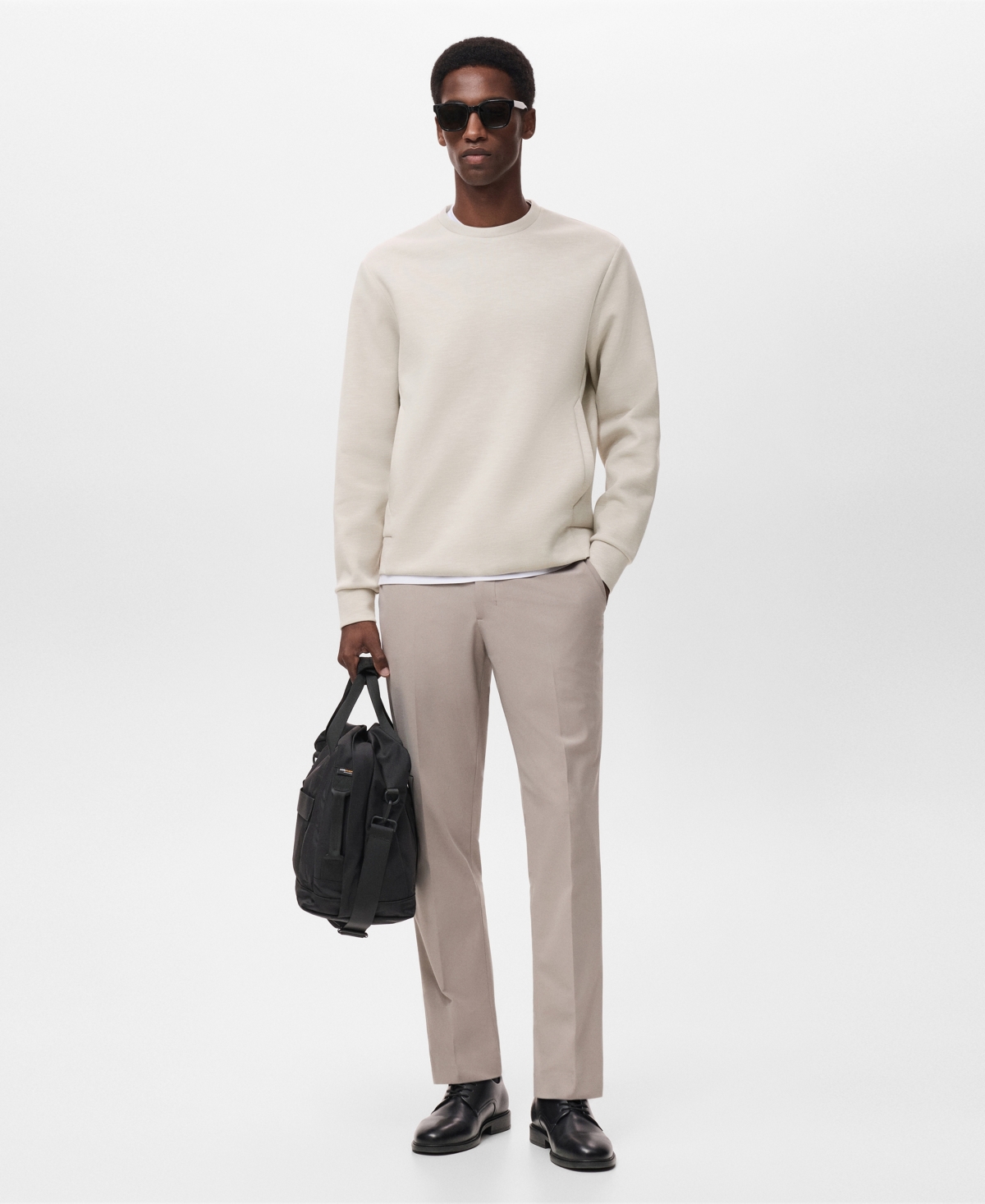 Mango Men's Regular-Fit Thermolite Pocket Sweatshirt