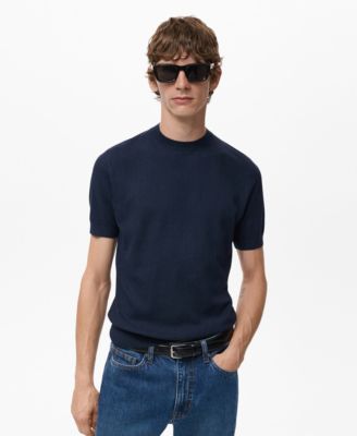 Men's Ribbed Knit T-Shirt