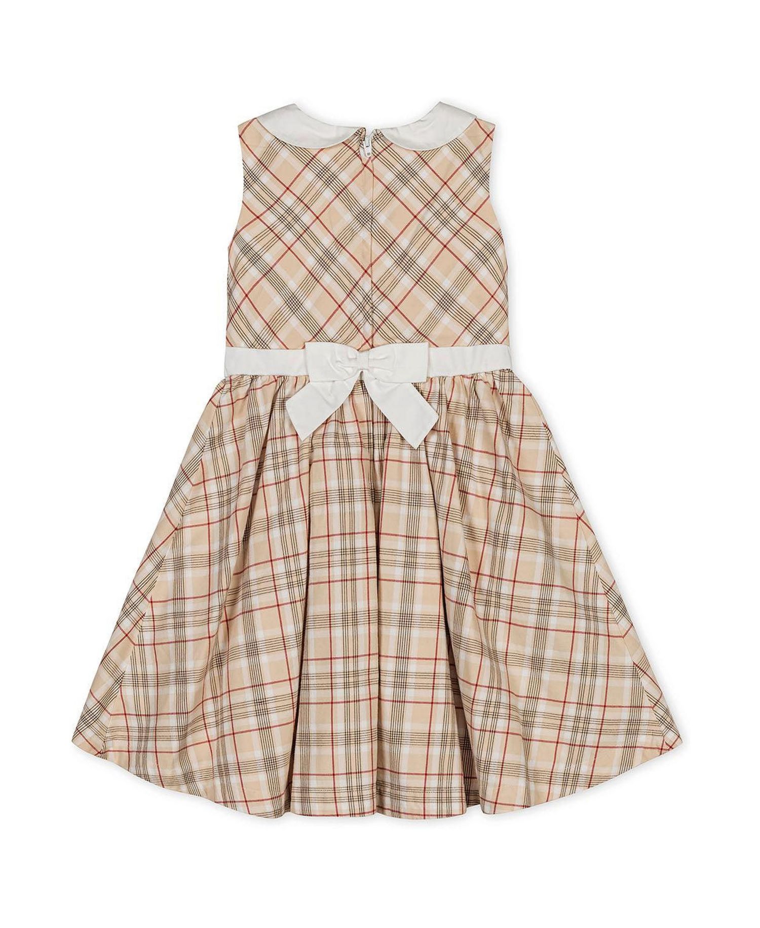 Big Girls Hope and Henry Organic Sleeveless Party Dress with Peter Pan Collar