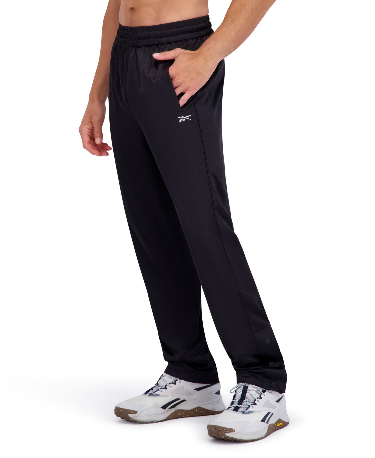 Мужские брюки Reebok Dazzle Straight Leg, цвет: Чёрный — фото 2