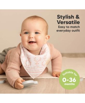 8pk Baby Bandana Bibs, Baby Drool Bibs for Baby Girl, Boy, Baby Bibs for Infant, Newborn