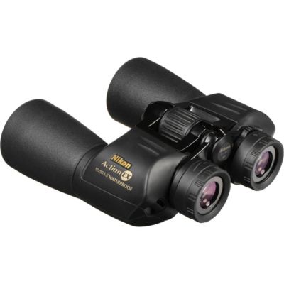 12x50 Action Extreme Porro Prism Binocular, Black, Bundle with Accessory Kit