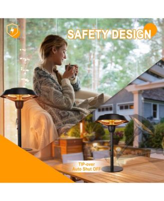 5100 Electric Tabletop Patio Heater – Instant Silent Warmth, Stylish Indoor/Outdoor Design, wateproof Luxury Heating for Patio, Deck, Living Room
