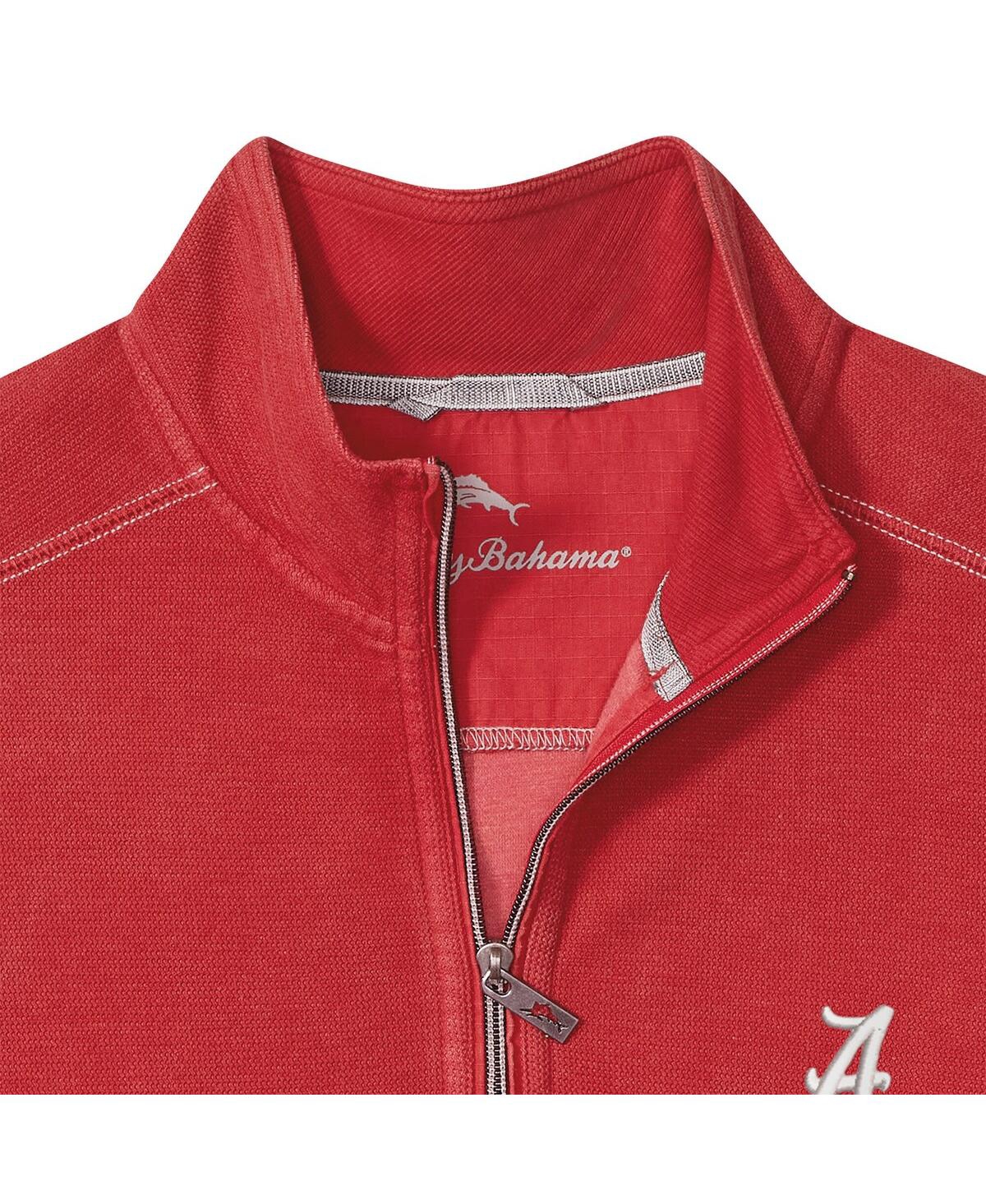 Tommy Bahama Men's Crimson Alabama Tide Montego Bay Half-Zip Jacket
