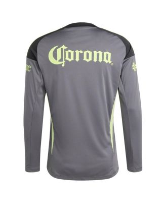 Men's Gray Club America 2025/26 Long Sleeve Goalkeeper Jersey