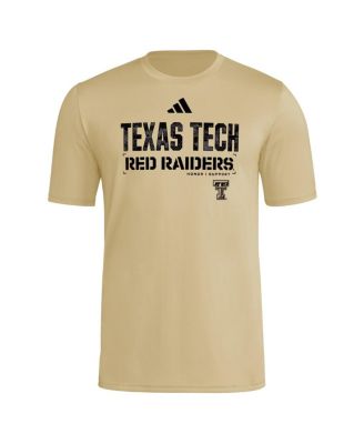 Men's Natural Texas Tech Red Raiders 2025 Military Appreciation Pre-Game AEROREADY T-Shirt