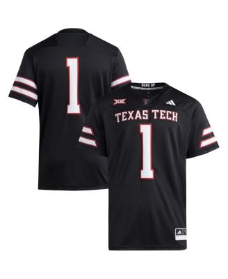 adidas - Men's 1 Black Texas Tech Red Raiders Premier Jersey