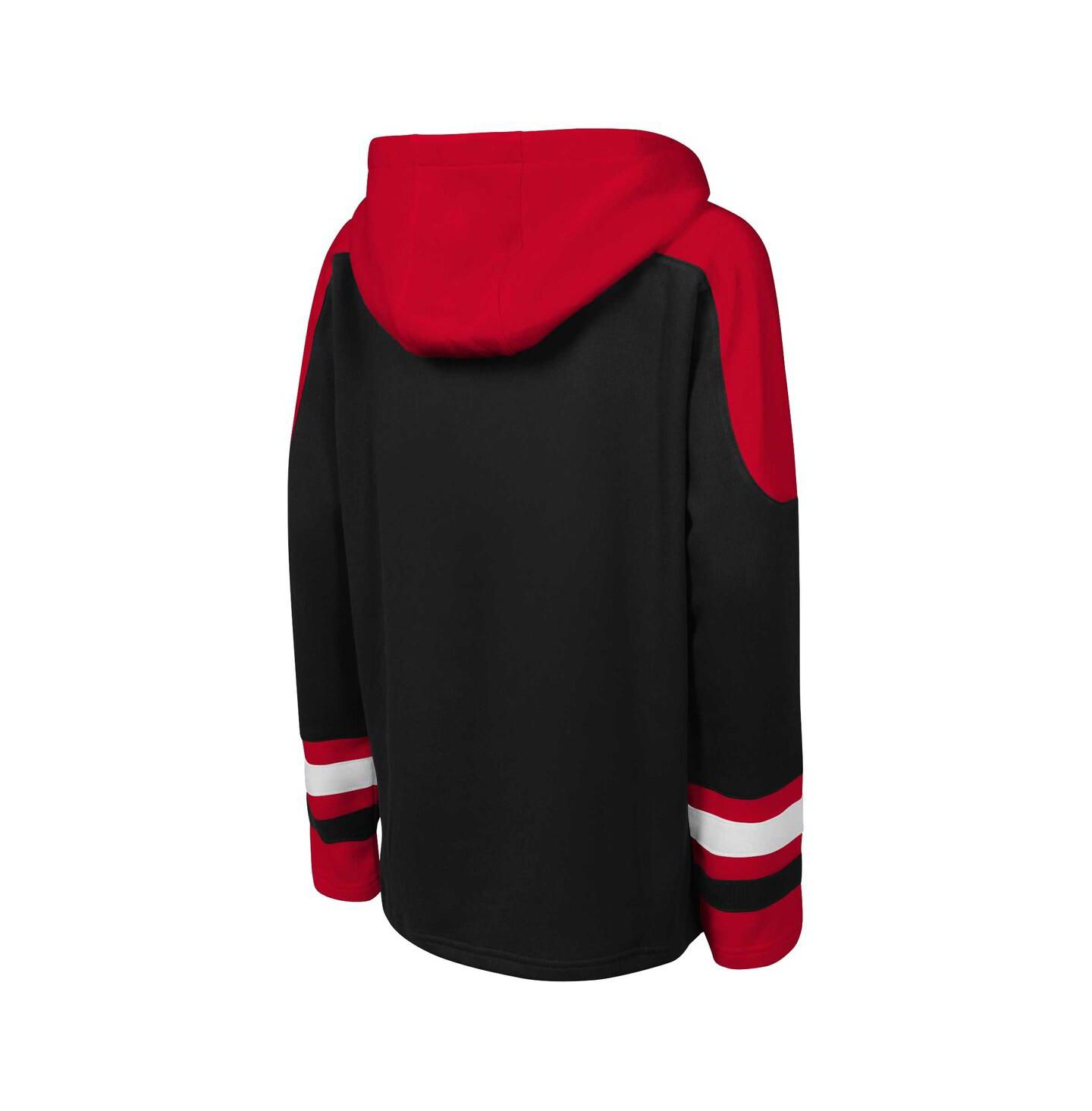 Детское худи Outerstuff Black Carolina Hurricanes Must Have Home V-Neck Pullover — фото 3
