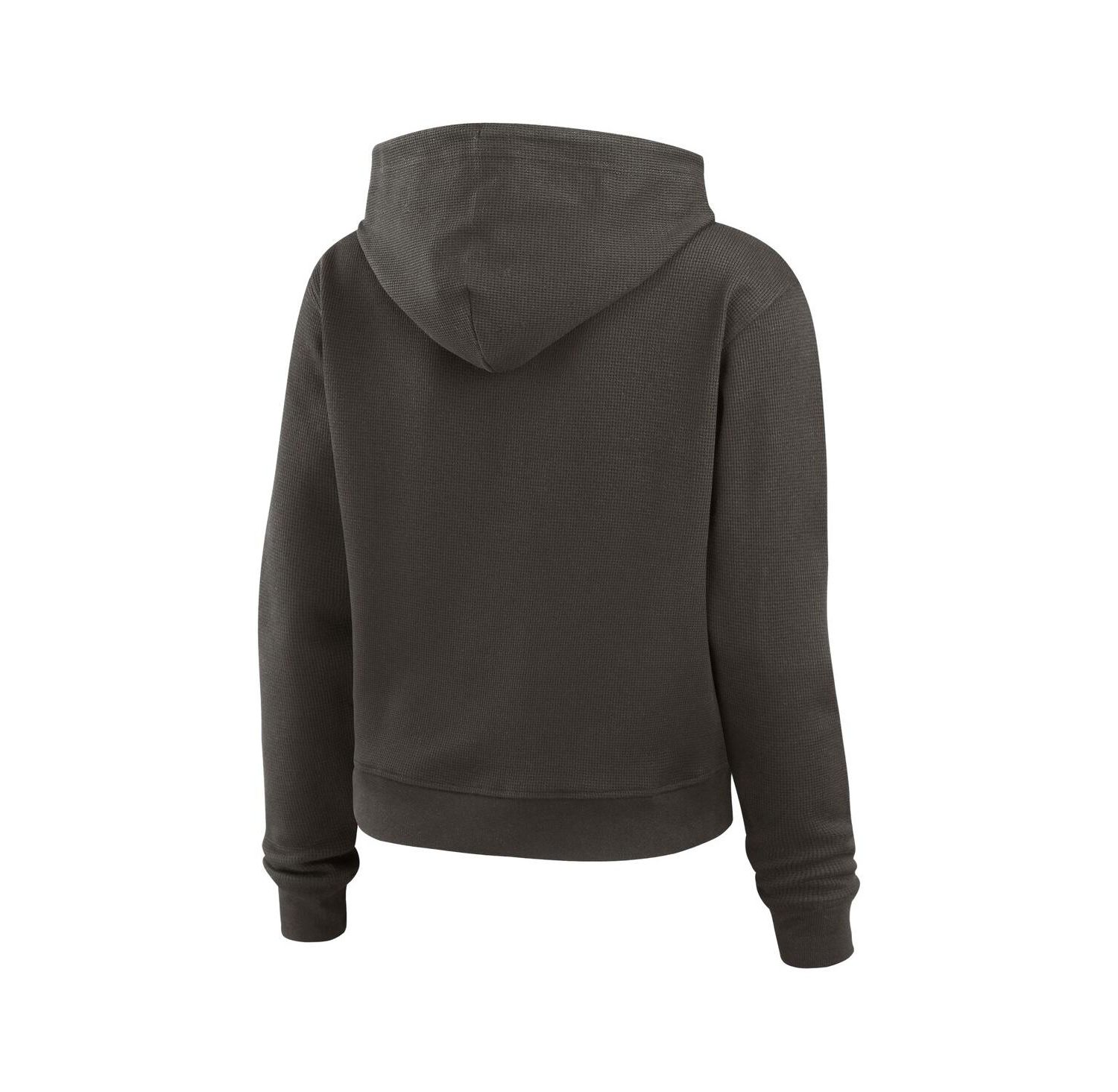 Women's Pewter Tampa Bay Buccaneers Waffle Hoodie Pullover Top