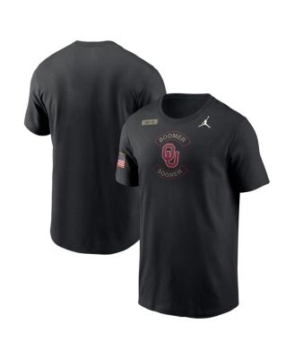 Jordan - Men's Black Oklahoma Sooners 2025 Military Appreciation Dri-FIT T-Shirt