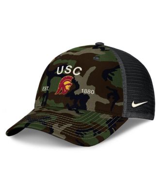 Men's Camo USC Trojans 2025 Military Appreciation Rise Adjustable Trucker Hat