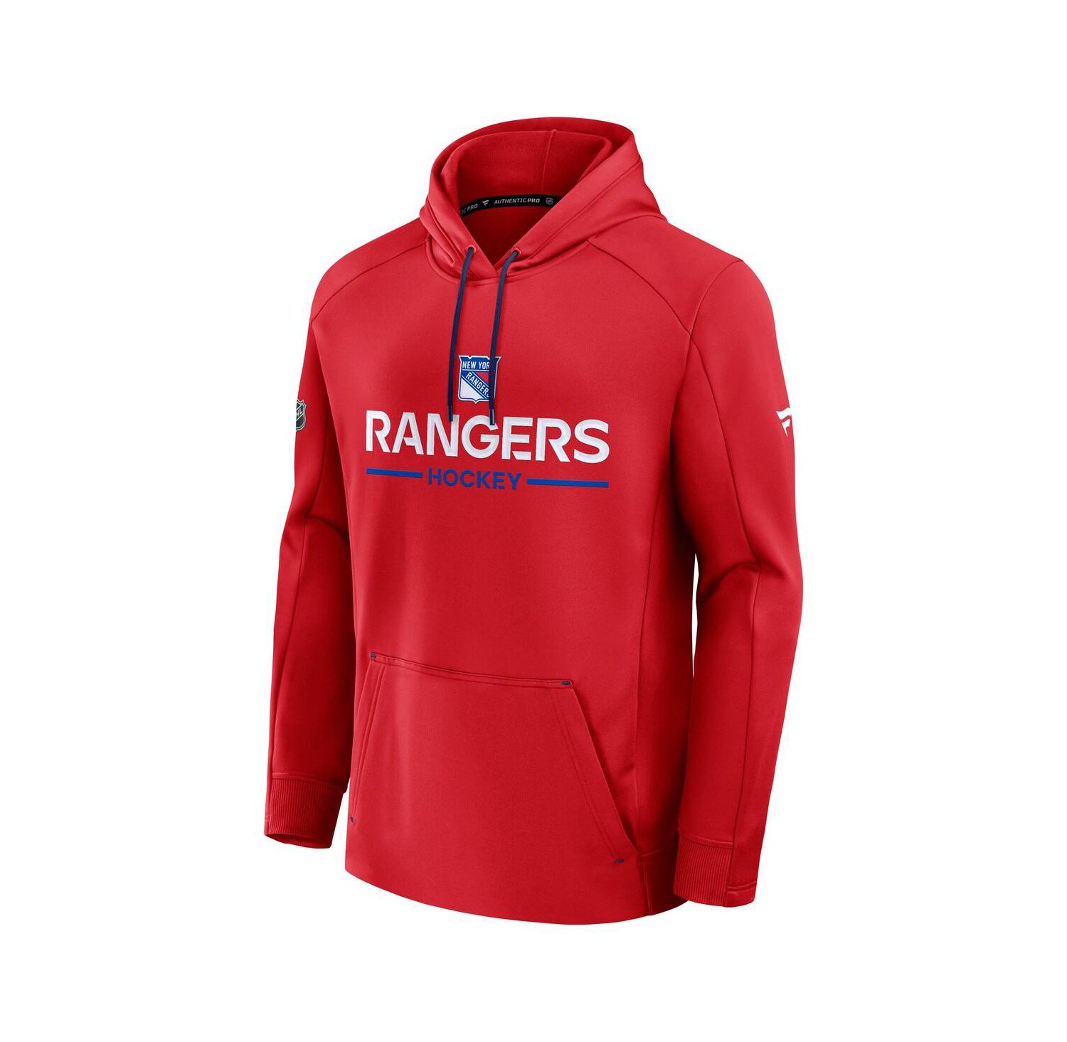 Men's Red New York Rangers Authentic Pro Rink Hoodie