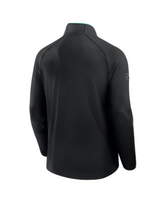 Men's Black Dallas Stars Authentic Pro Rink Training Quarter-Zip Pullover Sweatshirt