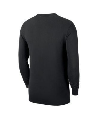 Men's Black Charlotte Hornets Authentic Long Sleeve Practice T-Shirt