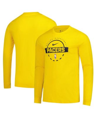 Nike - Men's Gold Indiana Pacers Authentic Long Sleeve Practice T-Shirt