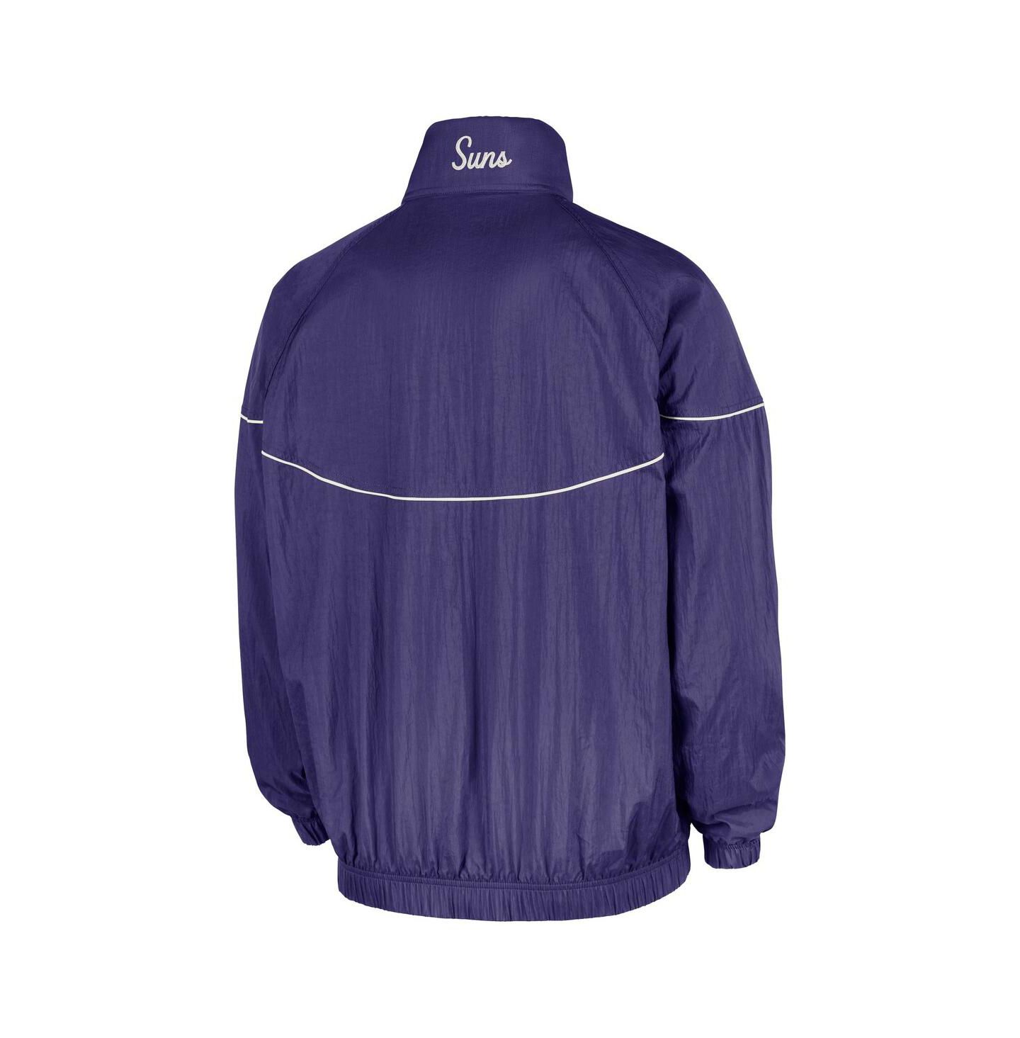 Мужская куртка Nike Purple Phoenix Suns Courtside Windrunner Woven Half-Zip — фото 3