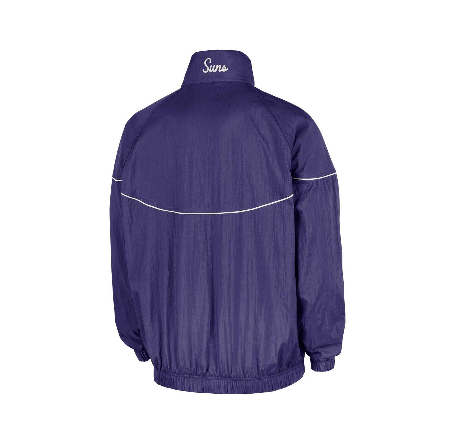 Men's Purple Phoenix Suns Courtside Windrunner Woven Half-Zip Jacket