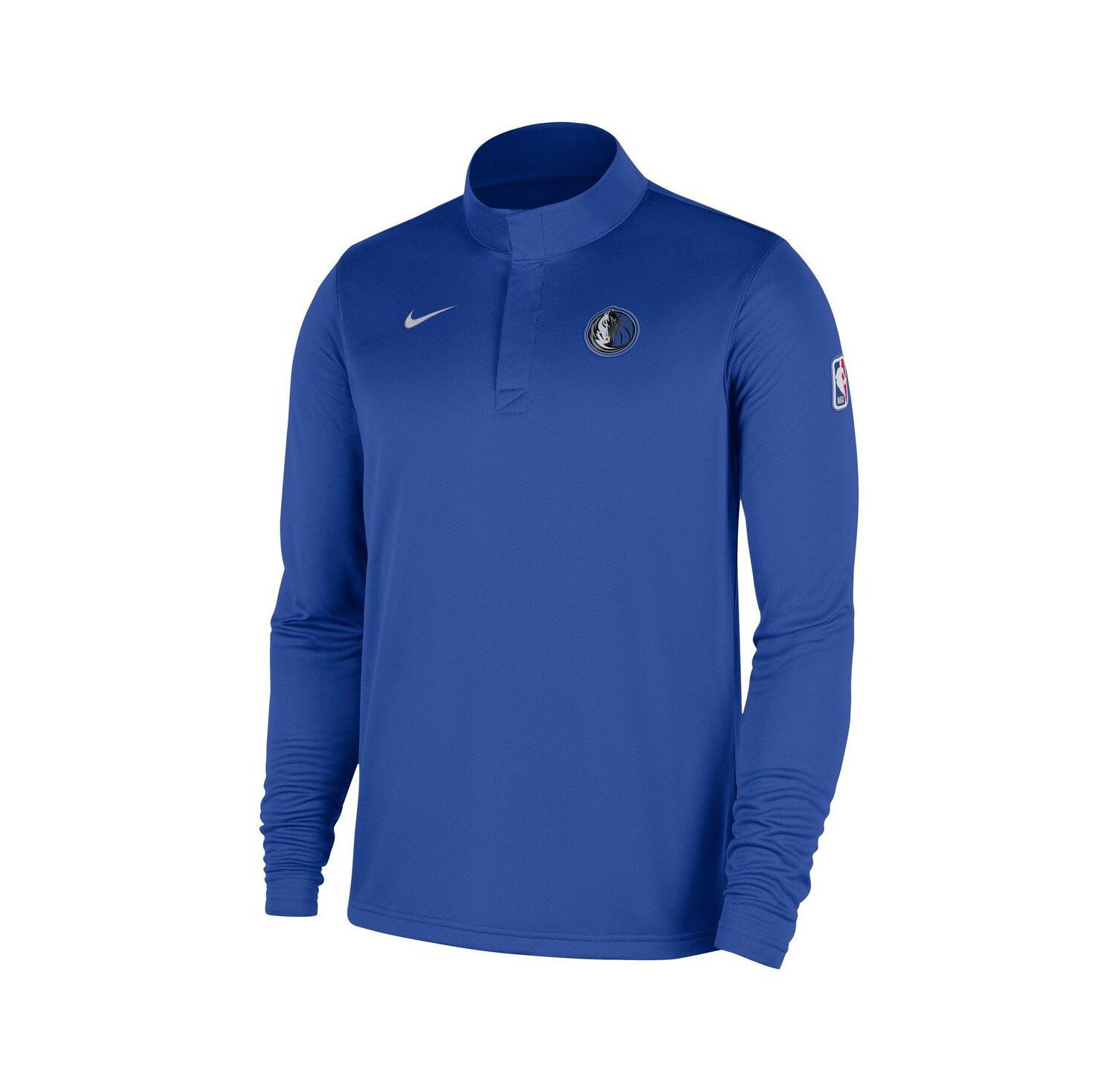 Men's Royal Dallas Mavericks 2025/26 Authentic Coaches Quarter-Zip Dri-Fit Sweatshirt
