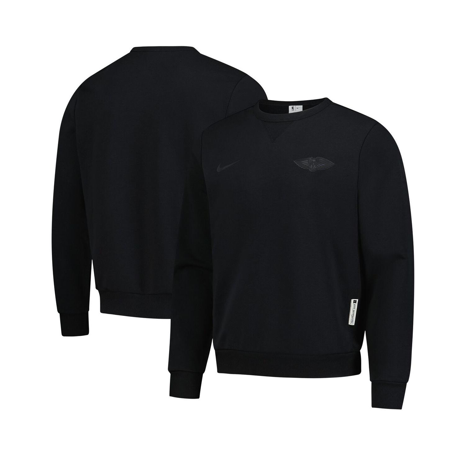Men's Black New Orleans Pelicans Authentic Standard Issue Travel Dri-FIT Sweatshirt