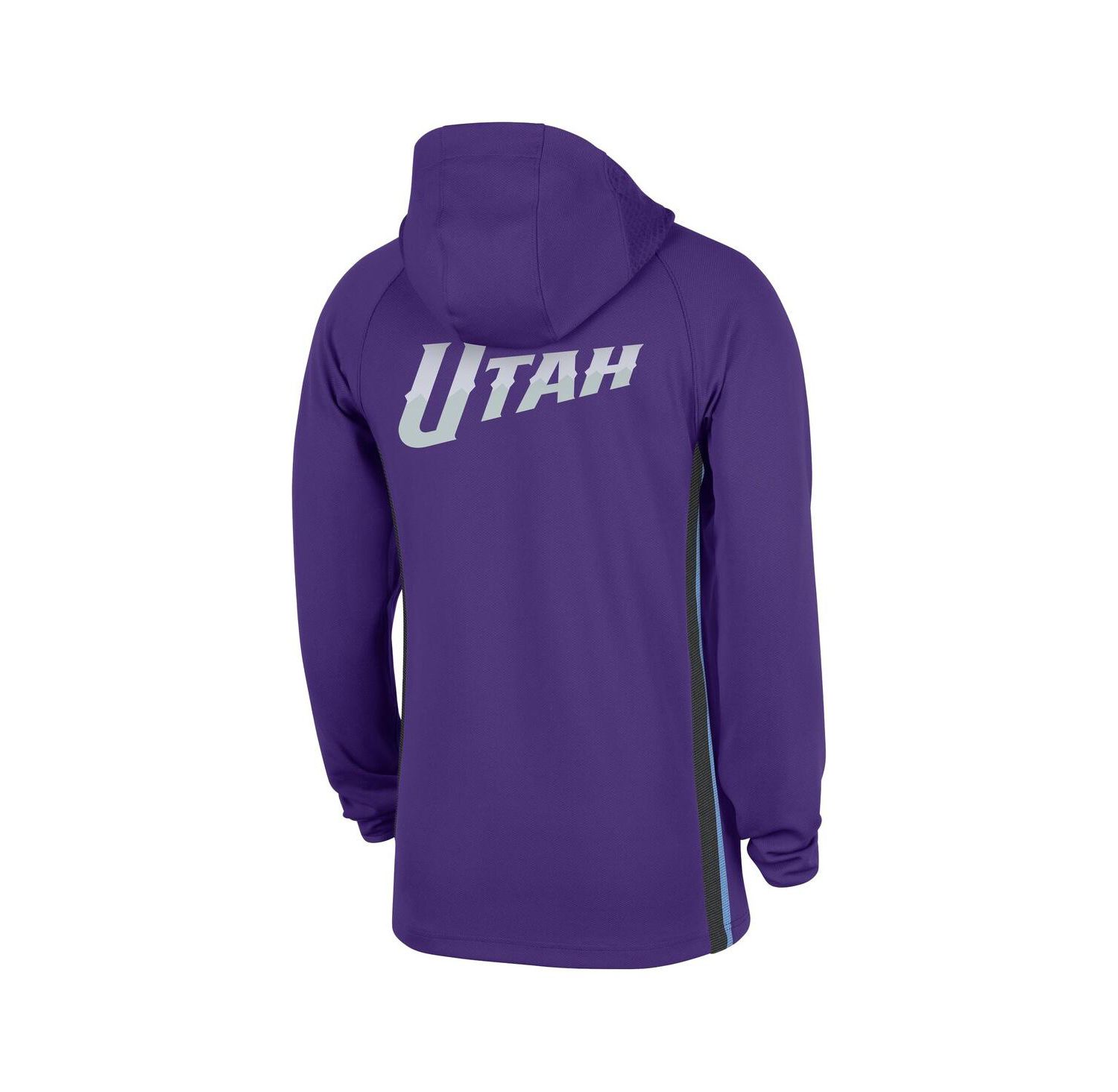 Men's Purple Utah Jazz Authentic On Court Zone Quarter-Zip Dri-FIT Hoodie Jacket
