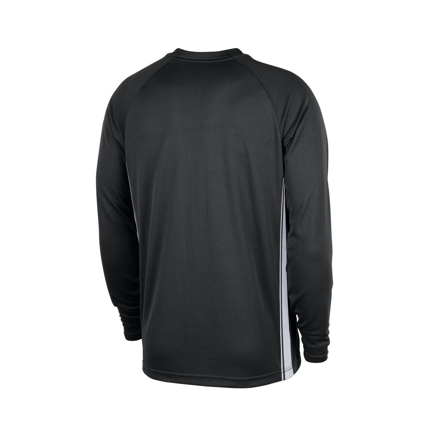 Мужская рубашка Nike Black Brooklyn Nets 2025/26 Authentic Pre-Game Legend Dri-FIT Long Sleeve Shooting — фото 3