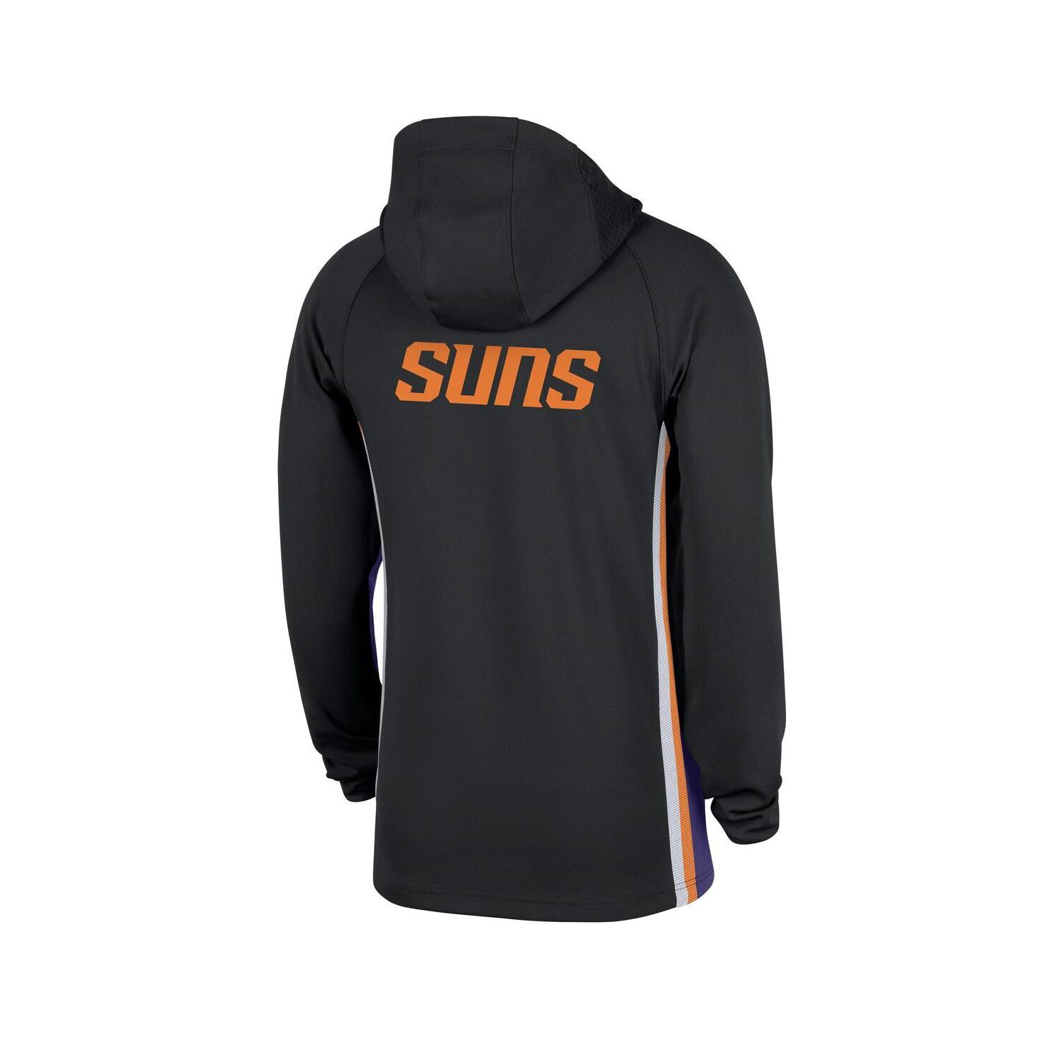 Men's Black Phoenix Suns Authentic On Court Zone Quarter-Zip Dri-FIT Hoodie Jacket